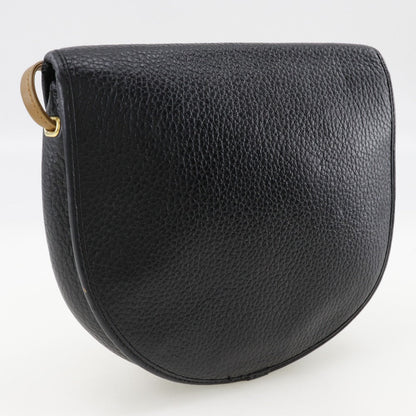 Christian Dior Shoulder Bag Calfskin black Pochette vintage CD logo Women