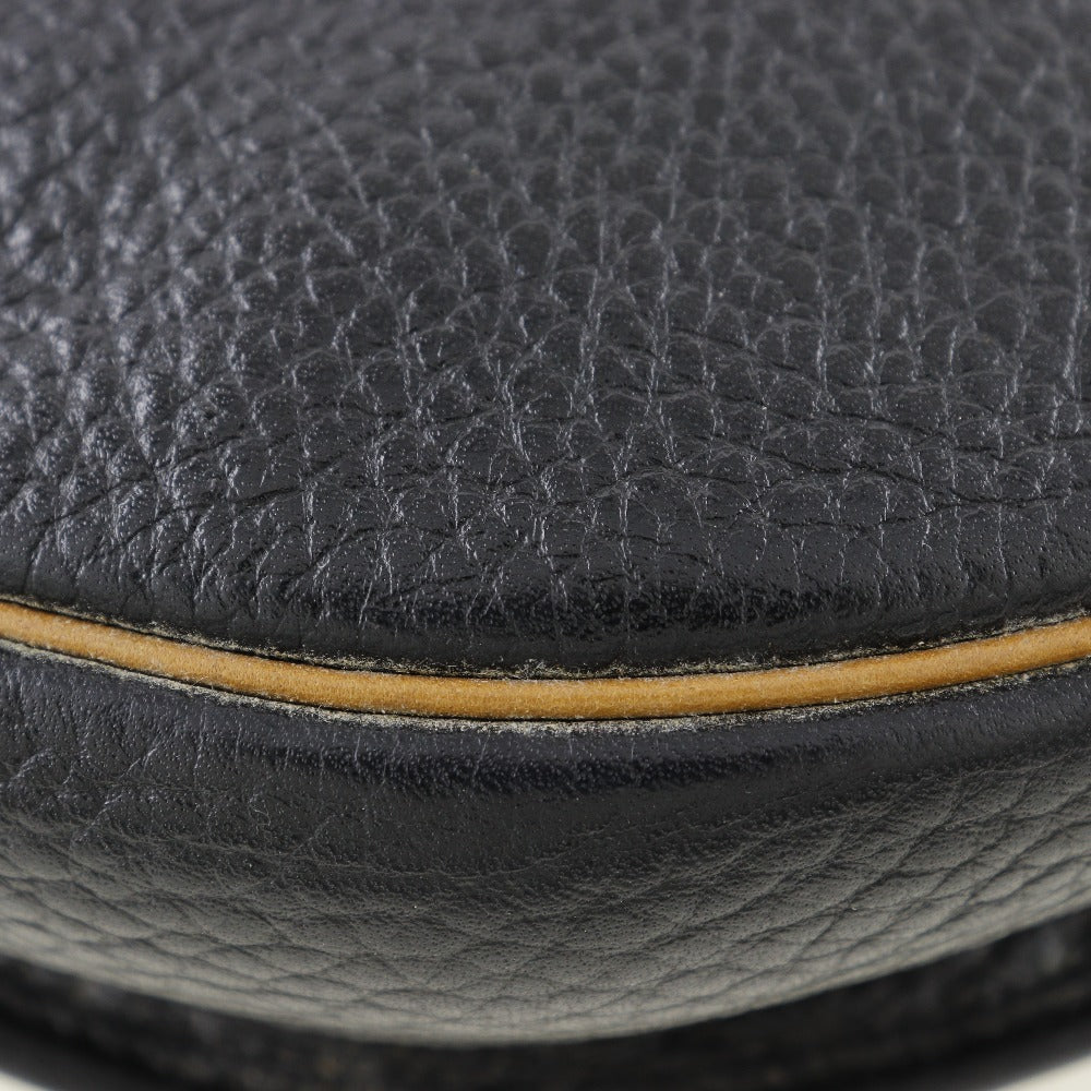 Christian Dior Shoulder Bag Calfskin black Pochette vintage CD logo Women