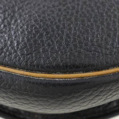 Christian Dior Shoulder Bag Calfskin black Pochette vintage CD logo Women