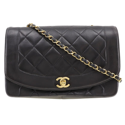 CHANEL Shoulder Bag A01165 lambskin black Diana ChainShoulder Women