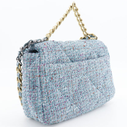 CHANEL Shoulder Bag AS1160 tweed Blue Diznow ChainShoulder19