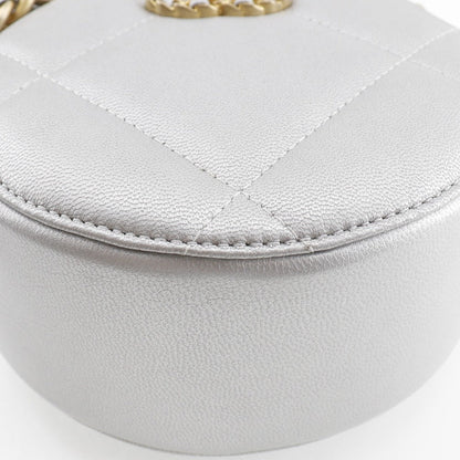 CHANEL Shoulder Bag AP0945 Calfskin Silver Chain clutch chanel 19 Women