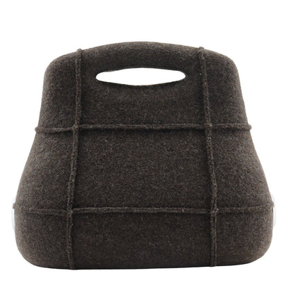 CHANEL Handbag wool Brown Hip bag Women