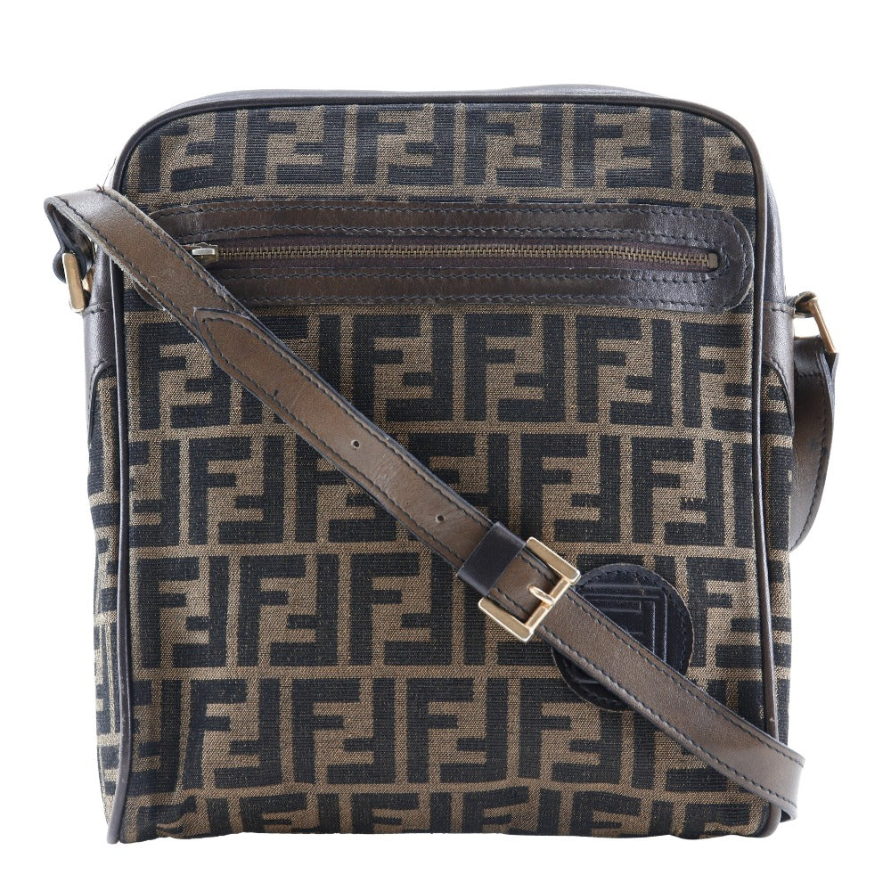 FENDI Shoulder Bag canvas Brown Zucca Women(Unisex)
