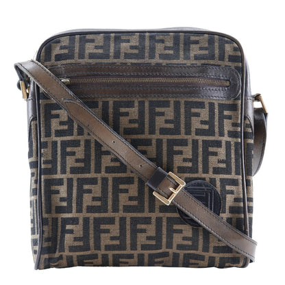FENDI Shoulder Bag canvas Brown Zucca Women(Unisex)