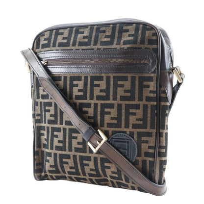 FENDI Shoulder Bag canvas Brown Zucca Women(Unisex)