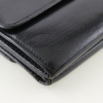 CHANEL Bifold Wallet A13456 Calfskin black W Hook Wallet  COCO Mark Women