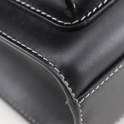 BURBERRY Handbag 8040892 leather black 2WAYShoulder Women