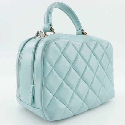 CHANEL Handbag Calfskin light blue 2WAYShoulder Matrasse Trendy COCO Mark Women