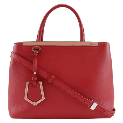FENDI Handbag 8BH253 Calfskin Red 2WAYShoulder Petite to Jules Women