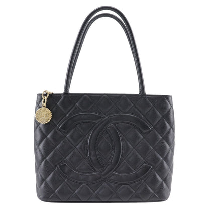 CHANEL Tote Bag A01804 Caviar skin black Replica Tote Women