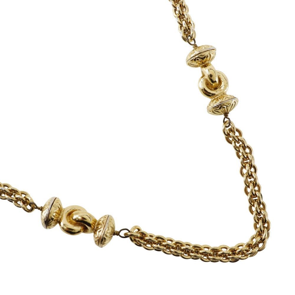 CHANEL Necklace Plated Gold gold vintage long Women