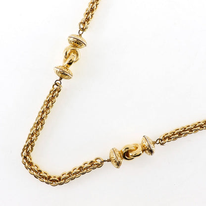 CHANEL Necklace Plated Gold gold vintage long Women