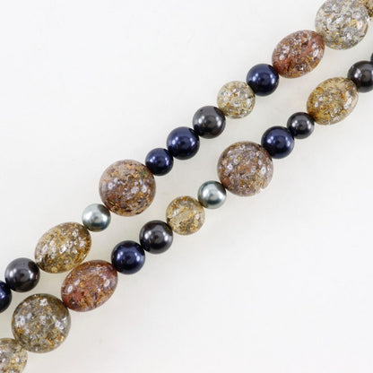 CHANEL Necklace Metal, Faux Pearl, Rhinestone multicolor COCO Mark Women