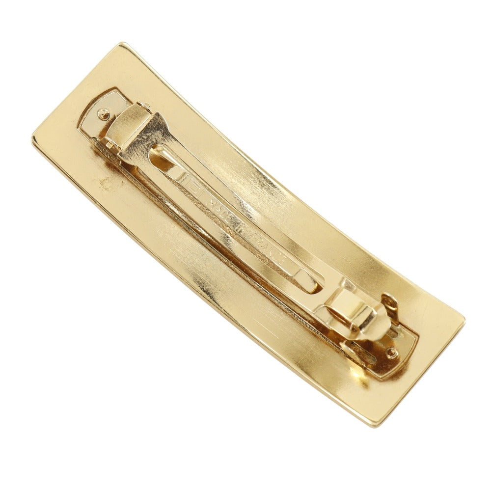 CHANEL Valletta Plated Gold gold logo Women