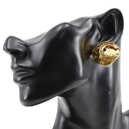 CHANEL Earring Plated Gold gold vintage COCO Mark Women