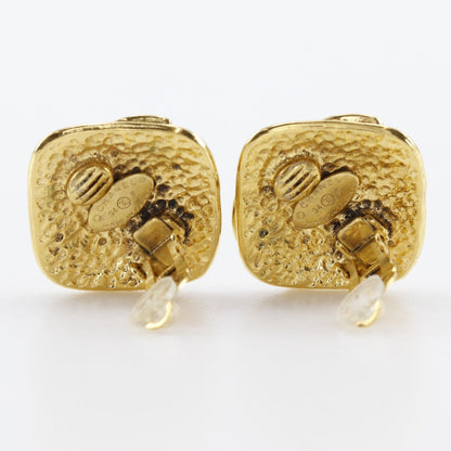 CHANEL Earring Plated Gold gold vintage COCO Mark Women