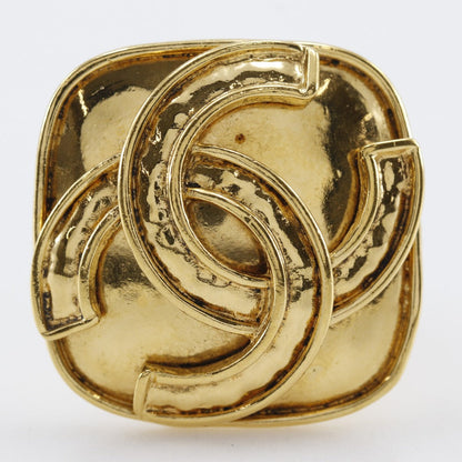 CHANEL Earring Plated Gold gold vintage COCO Mark Women