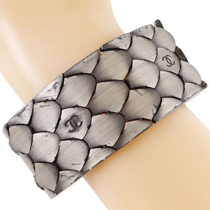 CHANEL bracelet metallic Silver COCO Mark Women