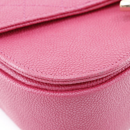 CHANEL Handbag A93659 Caviar skin pink 2WAYShoulder COCO Mark top handle Women