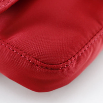 FENDI Shoulder Bag 7AS138 Nylon Red 2WAYShoulder Mamma Bucket Porter collaboration Women