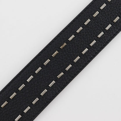 FENDI Shoulder strap leather Black / red Studs Celeria mens(Unisex)