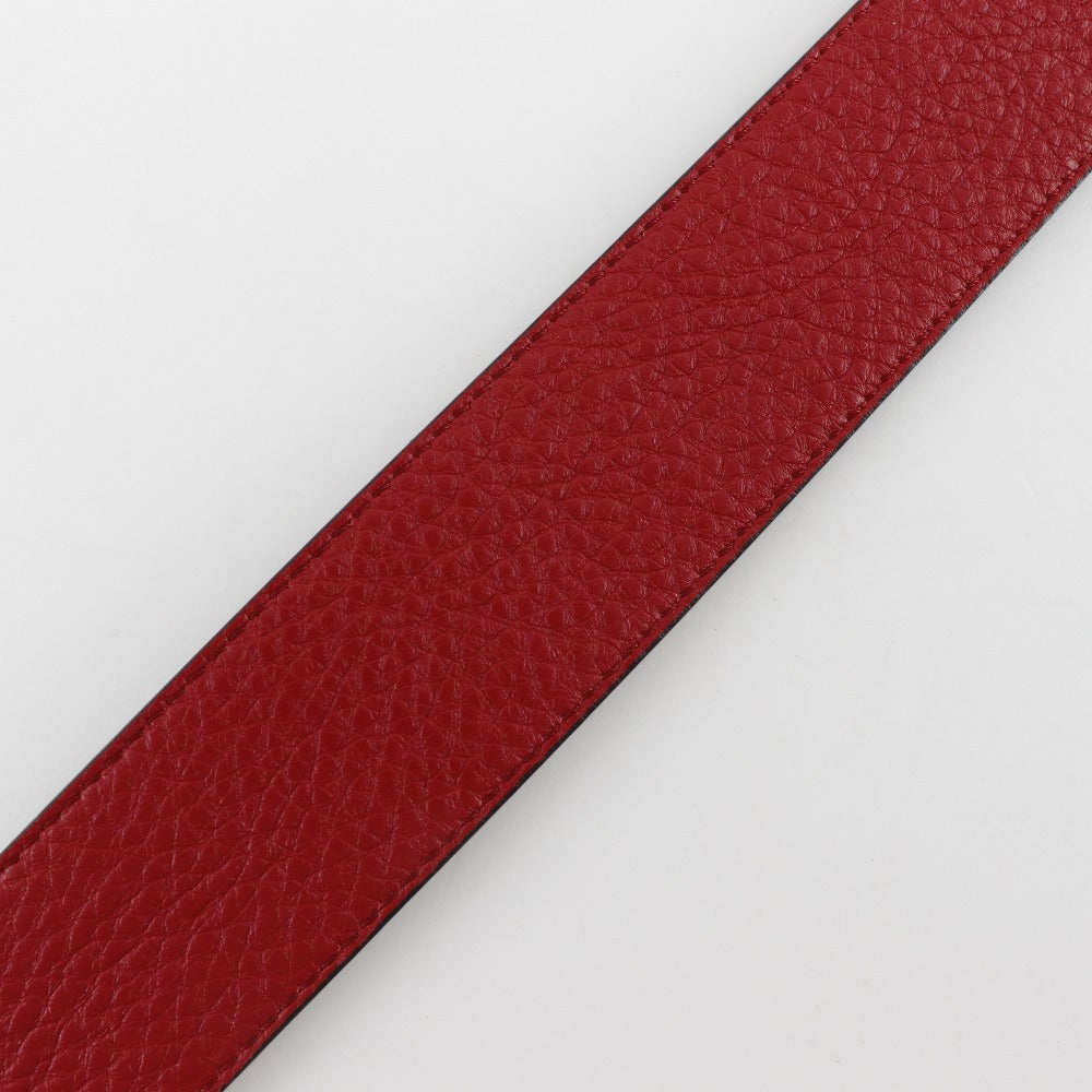 FENDI Shoulder strap leather Black / red Studs Celeria mens(Unisex)