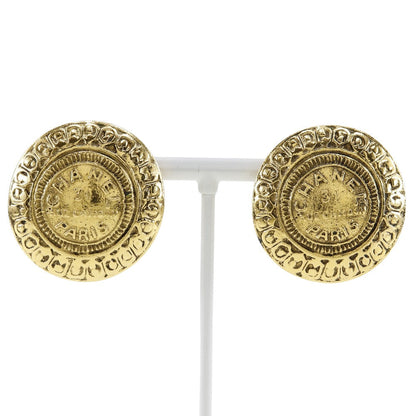 CHANEL Earring Plated Gold gold vintage 31 RUE CAMBON COCO Mark Women