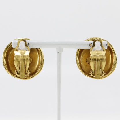 CHANEL Earring Plated Gold gold vintage COCO Mark Women