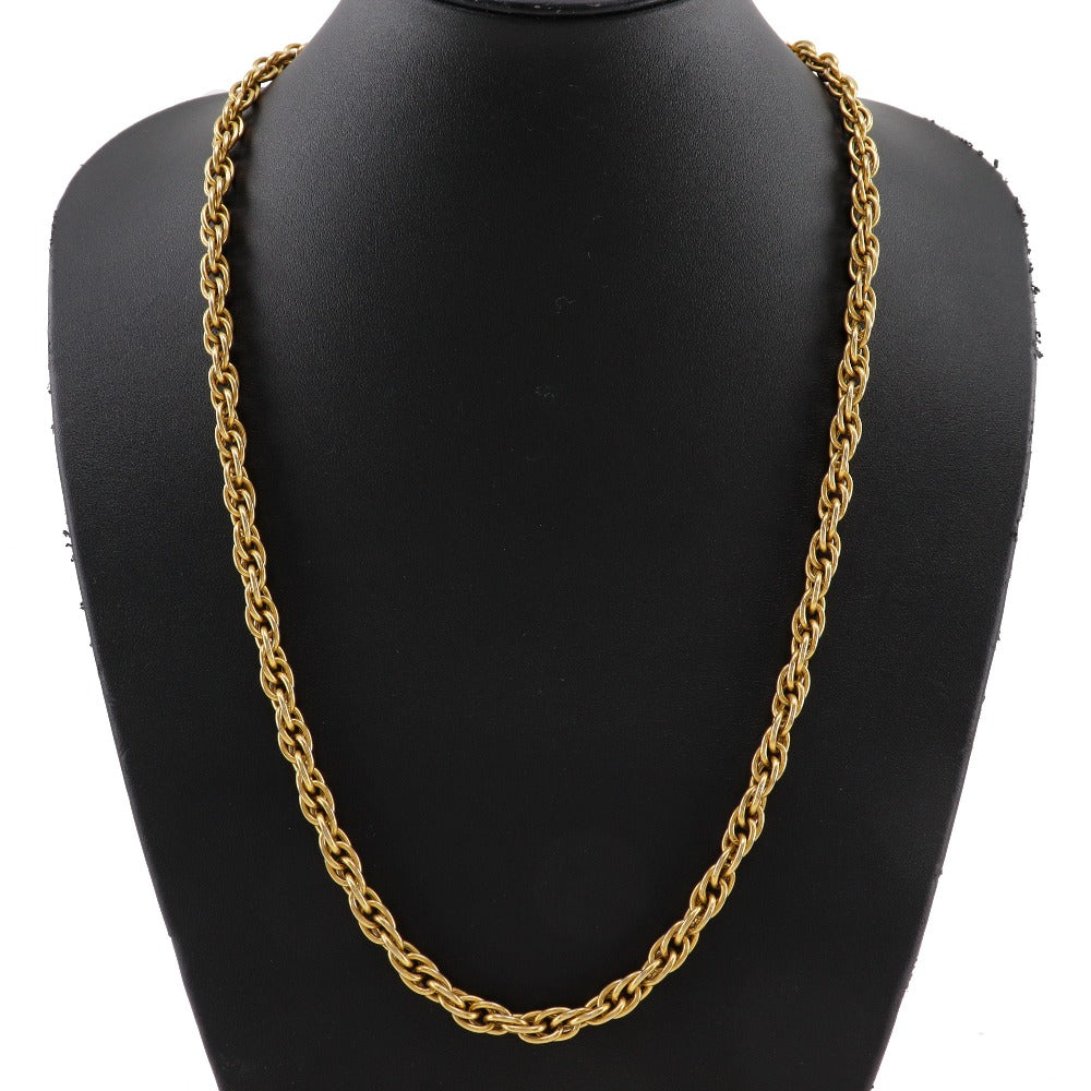 CHANEL Necklace Plated Gold gold vintage Long chain Women