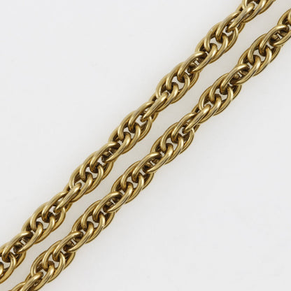 CHANEL Necklace Plated Gold gold vintage Long chain Women
