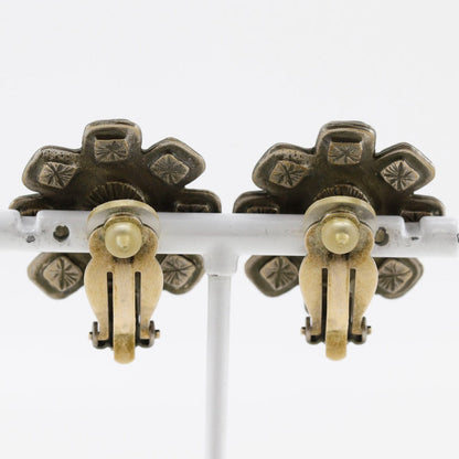 CHANEL Earring metallic Silver COCO Mark Women