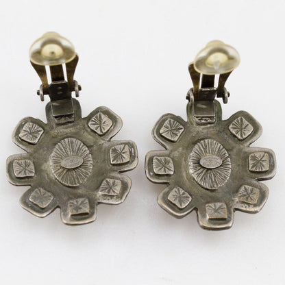 CHANEL Earring metallic Silver COCO Mark Women