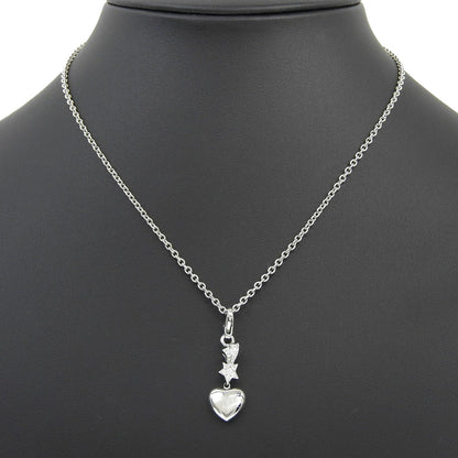 CHANEL Necklace K18 white gold Silver comet Women