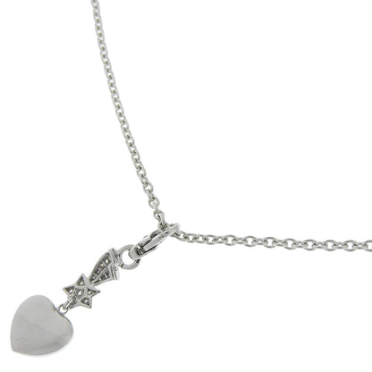 CHANEL Necklace K18 white gold Silver comet Women