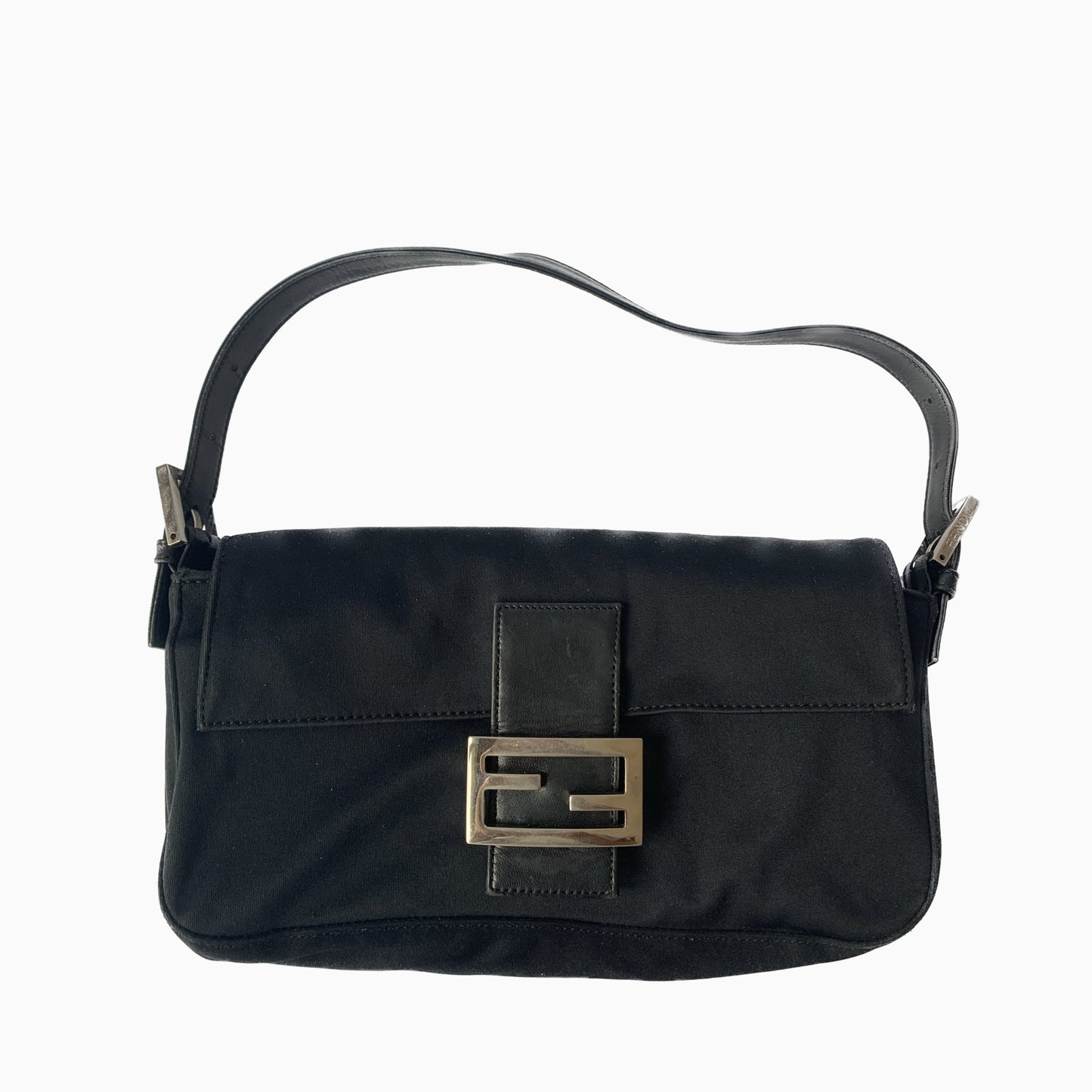 FENDI Baguette Black Cloth