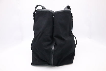 Bottega Veneta Travel Tote in Black Canvas