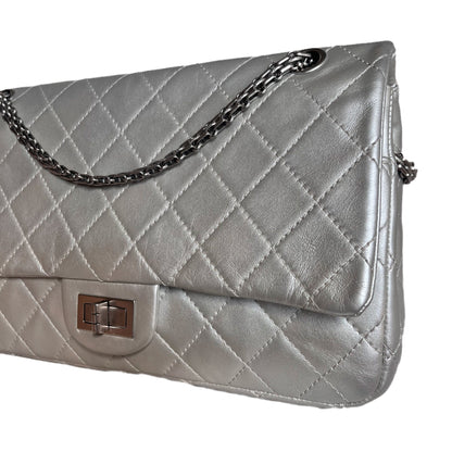Chanel 2.55 Large Silver