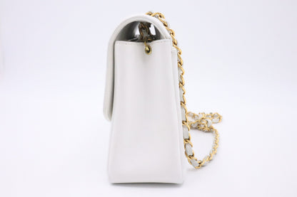 Chanel Medium Diana in White Leather