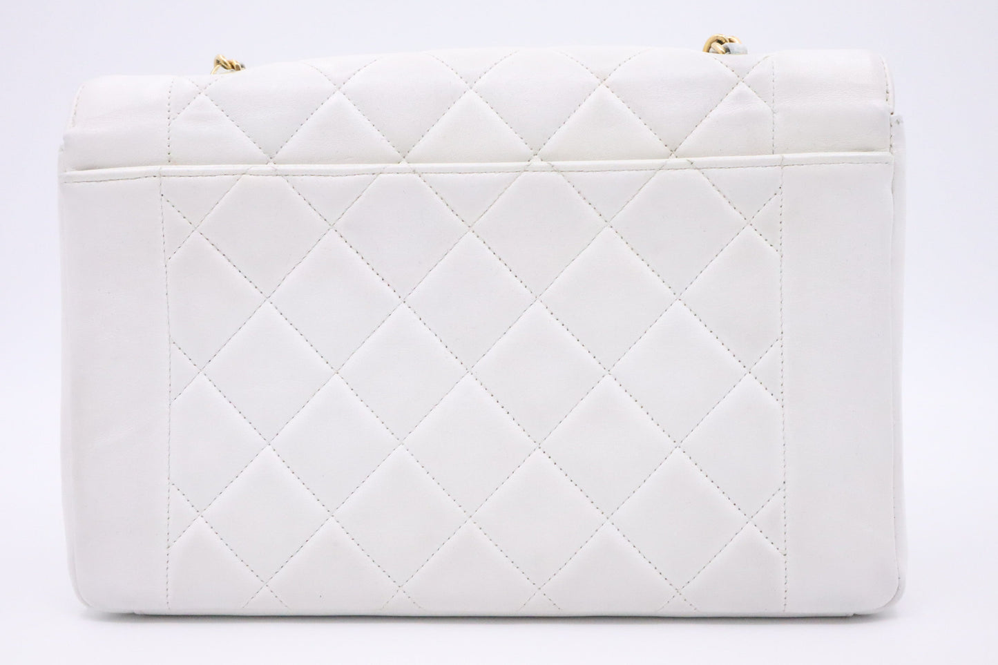Chanel Medium Diana in White Leather
