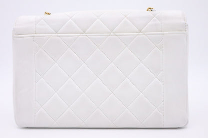 Chanel Medium Diana in White Leather