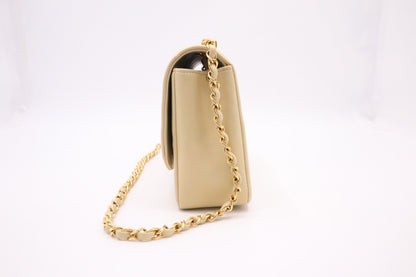 Chanel Medium Diana in Beige Leather
