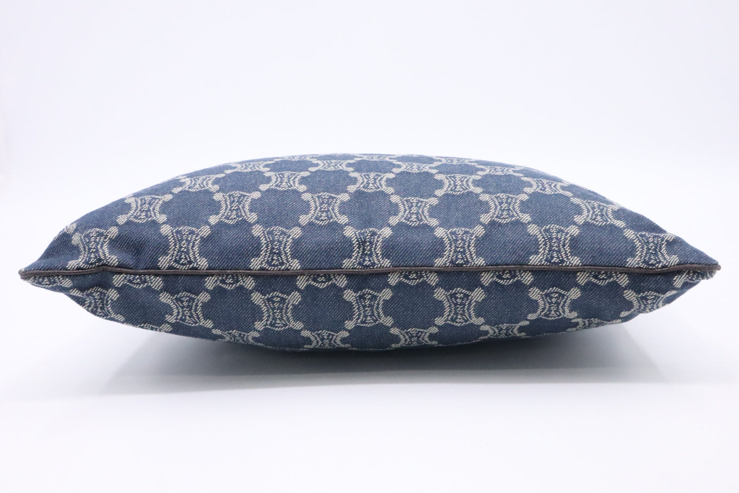 Celine Rectangle Pillow in Macadam Denim Canvas
