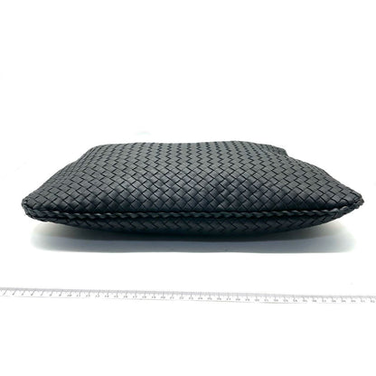 Bottega Veneta Intrecciato Hobo Bag Medium Black Lambskin leather