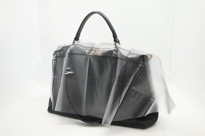 Fendi Medium Peekaboo Tote in Black Leather