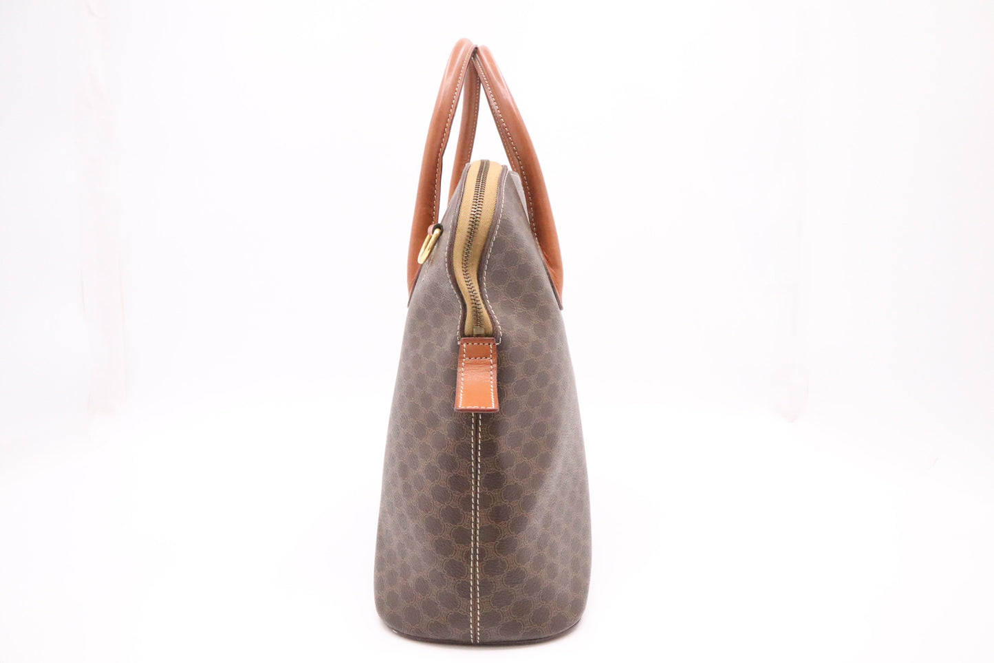 Celine Handbag in Brown Macadam Canvas