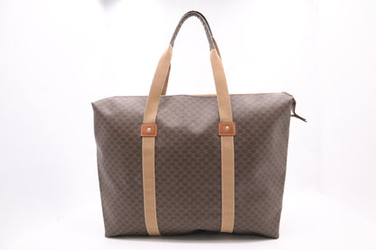 Celine Travel Tote Bag in Macadam Canvas