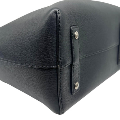 BURBERRY Pebbled Leather Belt Bag Black