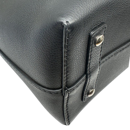 BURBERRY Pebbled Leather Belt Bag Black