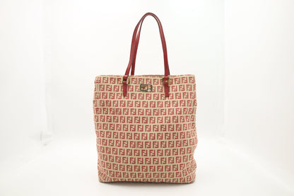 Fendi Handbag in Red Zucca Canvas